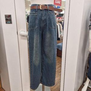 멜로디가든 HC39 벨트일자 통바지 M25F8P103