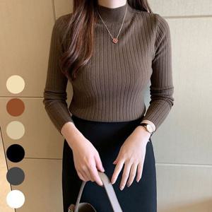 [에이치플러스몰]세로패턴 목폴라 캐주얼반팔티 URK081
