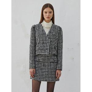 [에고이스트]블랙카모 노카라 더블버튼 자켓 EN4WJ060