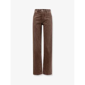 BOTTEGA VENETA Brown washed boyfriend denim trousers 841017