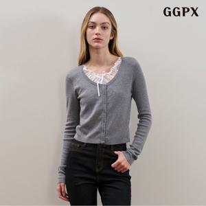 [GGPX]플라워 레이스 긴팔니트 (GPCKT010D)