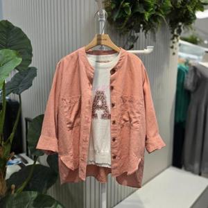 스테파니 HC05 라운드자켓린넨점퍼 A25JK5229H