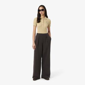 [25FW 15%쿠폰]라코스테 공식 여성 와이드핏 체크 크록 트랙팬츠 XF8401-55N SKB
