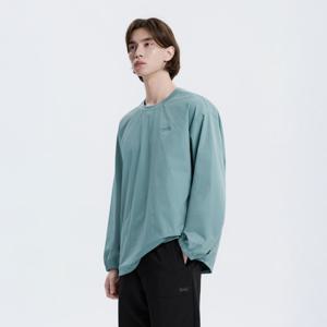 N253USW031 아르켈론 우븐 스트레치 맨투맨 LIGHT TEAL GREEN