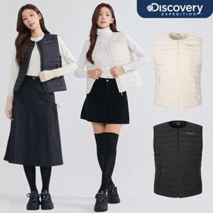 디스커버리 25FW 신상 여성 픽시버G 튜브 다운 패딩베스트 조끼/경량/U넥/무봉제/레귤러핏/스탠다드 DWDV72056