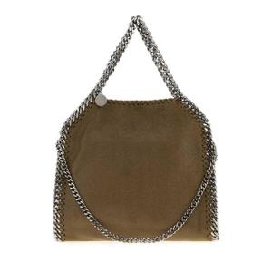 STELLA MCCARTNEY Army green shaggy deer mini Falabella handbag 371223W9132 3032