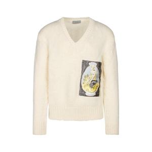 디올 스웨터 383M639AT541 085 White