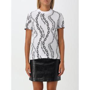 베르사체 진스 꾸뛰르   반팔 티셔츠 FW24 77HAH613JS365 003 5643316 White