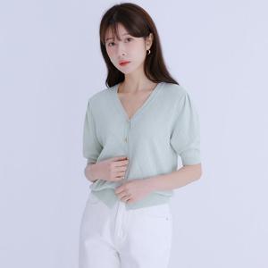 [로엠]V넥 다이아조직 가디건(2colors)_RMCKE25R19