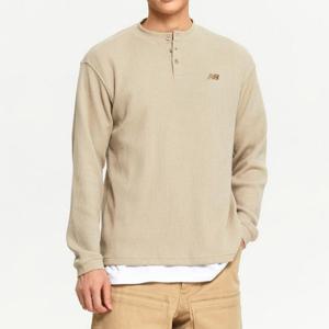 뉴발란스긴팔티 LQJ NBNDE4S081-37 MEN 와플 헨리넥 긴팔티 (SEMI-OVER FIT)