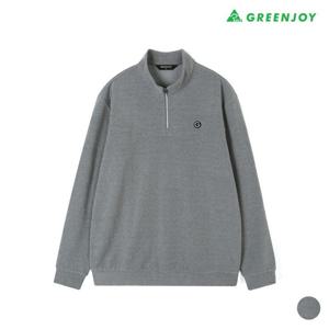 [그린조이]남성 골지 G로고 하프 집업 폴라 티셔츠  GF25KL51M1