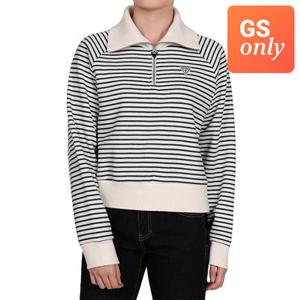 [게스][GS 단독] 여성 스트라이프 FLEECE HALF ZIP UP RO4K04C3