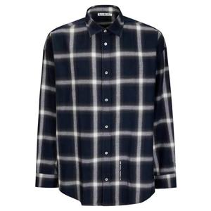 아크네 스튜디오 긴팔 셔츠 BB0632 AV7 NAVY MULTI