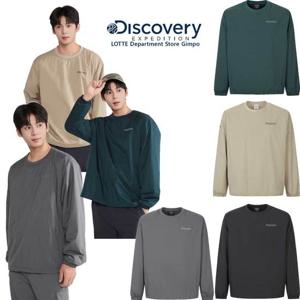 디스커버리 25FW 남성 우븐 메쉬기모 긴팔티 DMRL3A054 GPRS