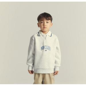 뉴발란스키즈긴팔티 HQK NK9CE1302U-AC Classic Sports 자가드 에리 스