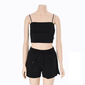 [레노마수영복]여성 크롭 비치 브라탑 CS2D901_BK