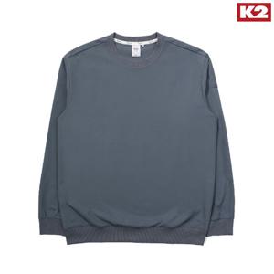 K2 남성 가을 라운드 긴팔 티셔츠/간절기/우븐/맨투맨/KMU23254YD