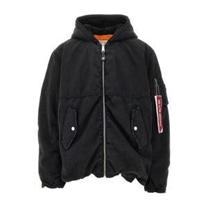 퍼플 브랜드 플랩 포켓 후드 재킷 M6103 APHB825 BLACK