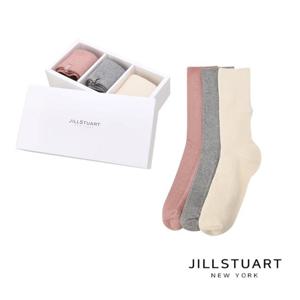 [질스튜어트] 여성 로고 자수 중목양말 3종세트 JASS5F011G2