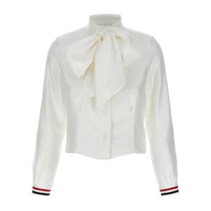 THOM BROWNE 실크 셔츠 FLL192GF0780100