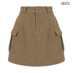 [ab.f.z] 코듀로이 카고 포켓 뒷밴딩 미니스커트 (AFX4HS40A)
