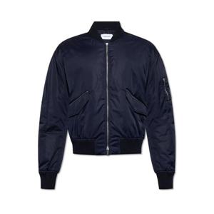 25 FW 페라가모 뉴네이비 새틴 봄버 재킷 144300B780708