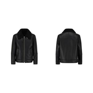 [ANDZ] 앤드지 25 FW 비건 레더 카라 무스탕 (BHF4LJ1103)