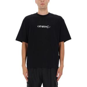 오프화이트 반팔 티셔츠 OMAA120 F25JER00C1001 BLACK