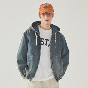 [후아유]공용 Denim Hoodie Zip-up WHJKF2293U