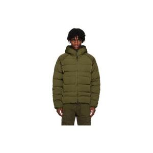 25 FW CP컴퍼니 남성 그린  크롬 R 고글 다운 재킷 232357M178017