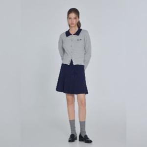잇미샤 블록 카라 니트 가디건 ITP9KCD110
