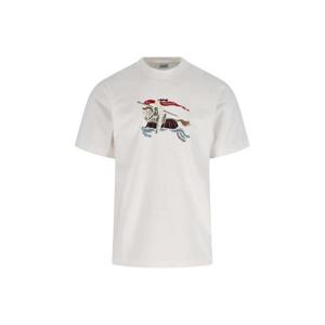 버버리 반팔 티셔츠 8115086 B7078 White