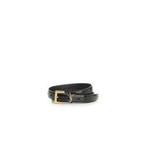 생로랑 YSL 로고 블랙 벨트 2255930