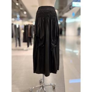 ab.fz 셔링 플레어 가죽 밴딩 스커트 (ABXZ4HS37K) US