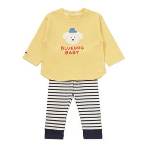 블루독베이비 10 25FW 신상(YE)도기 포인트 상하세트 (45C70672120)