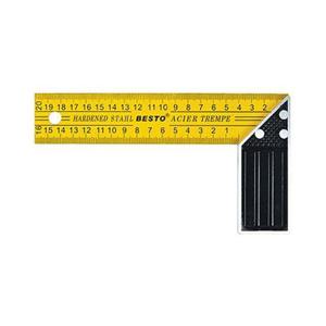 베스토 앵글스퀘어 노랑 250mm B-CA250 직각자 각도 철자