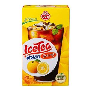힐링타임 아이스티(유자/14gx20T/오뚜기)