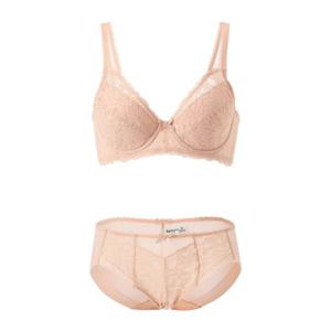 [바바라(언더웨어)]부드럽고 밀착감좋은 직조패드 레이스브라&햄팬티 ABR4447ABP4447H