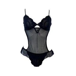 [섹시쿠키]블랙 레이스 바디수트 SCWFZA05