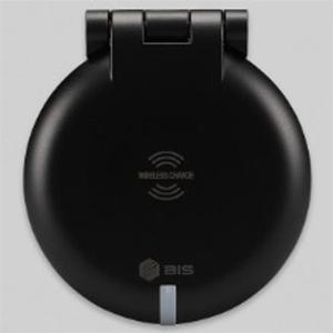 자재 BIS 빌트인 원형 가구 매입 콘센트 무선충전 BID-201W 블랙