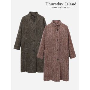 [써스데이아일랜드]반하이넥 롱 코트(T238MCT632W)