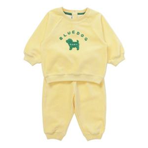 [블루독베이비8] 25FW (YE)벨로아 상하세트 HJ (45C7067209) (BLUEDOG BABY 유아 출산 백일 선물 도트 강아