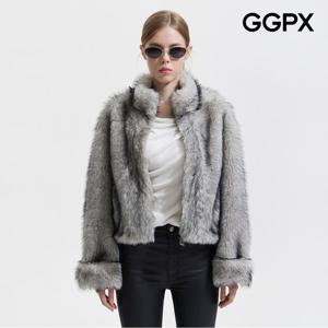 [GGPX] 그라데이션 시크 퍼 자켓 (GPAJK002F)