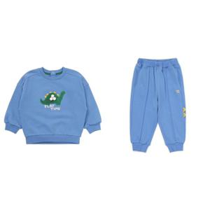 [블루독베이비] 25FW 신상 (BL)공룡스웨트셔츠팬츠세트 (45C143340341502)