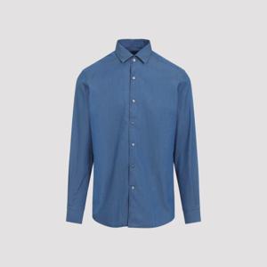 에르메네질도제냐 데님 셔츠 UGX25A2 SRO1 002 BLUE SCURO UNITO