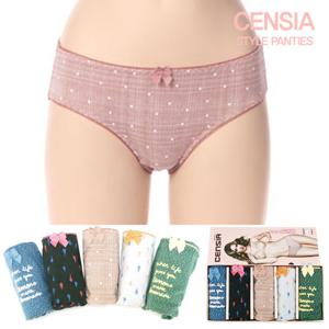 스타일리쉬 고급 면스판 미디팬티 5p세트