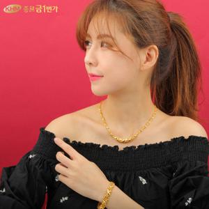 목걸이 순금24K 주얼리 56.25g 국화컷팅 무료배송 체결고리무료