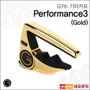 G7th기타카포 Performance 3 Gold 통기타용 골드
