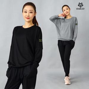 홈트 여성운동복 필라테스상의  가오리 긴팔티 TL66WU5