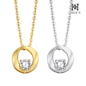 골드앤 14K 글로링 1부 다이아 목걸이